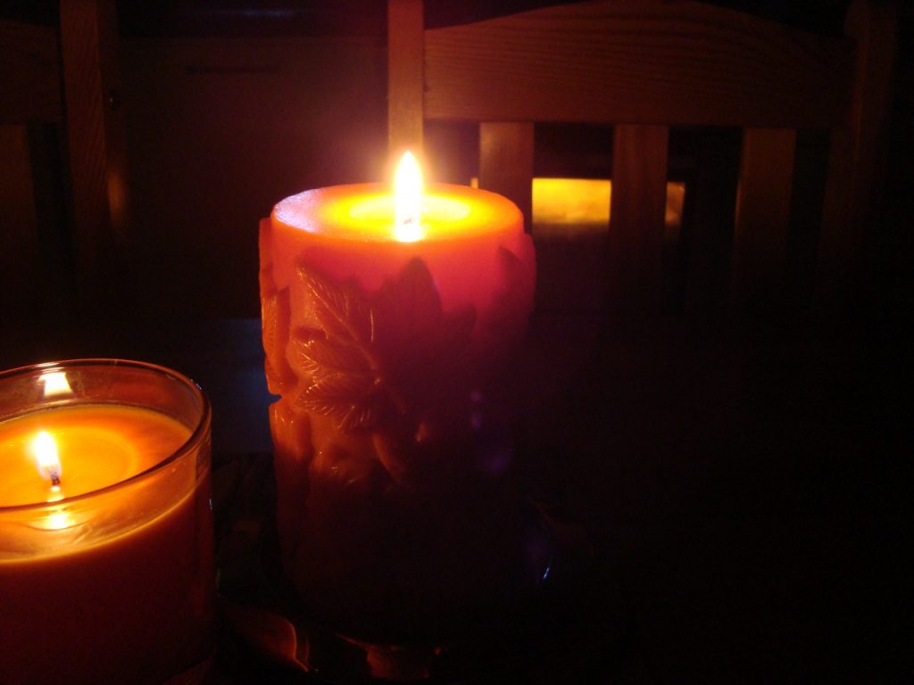 by candlelight