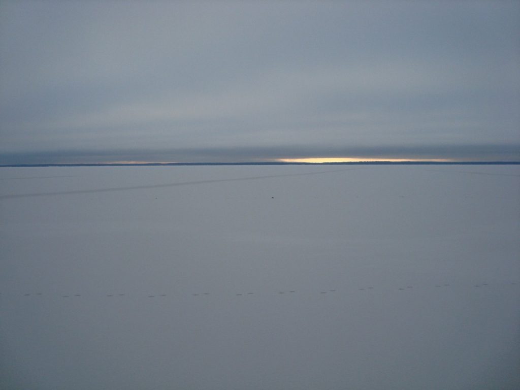 frozen lake Pyhäjärvi