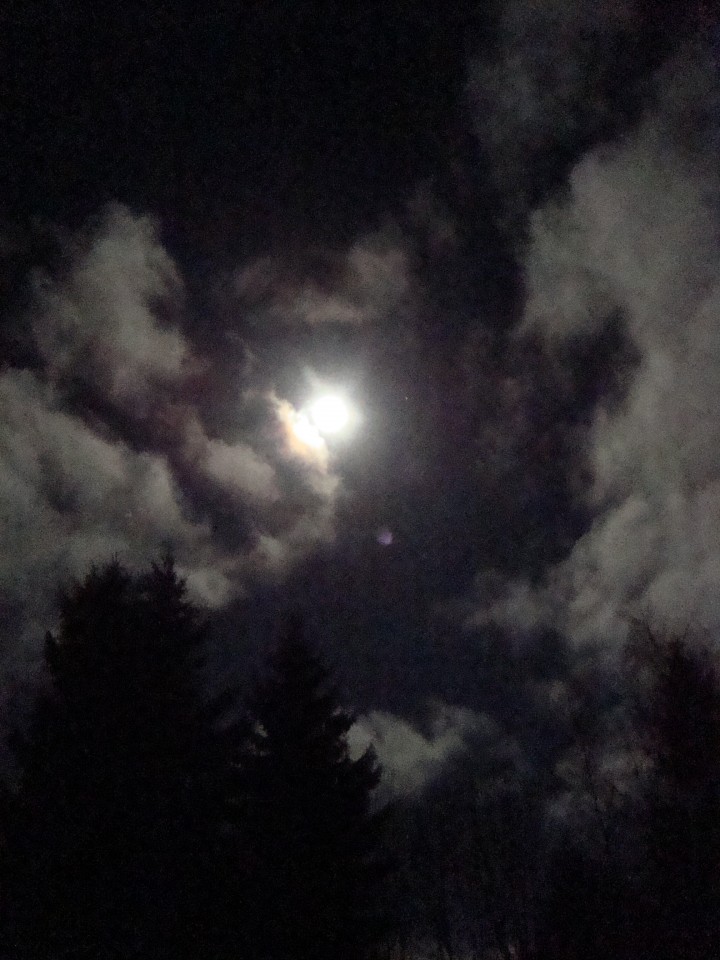 December full moon, supermoon