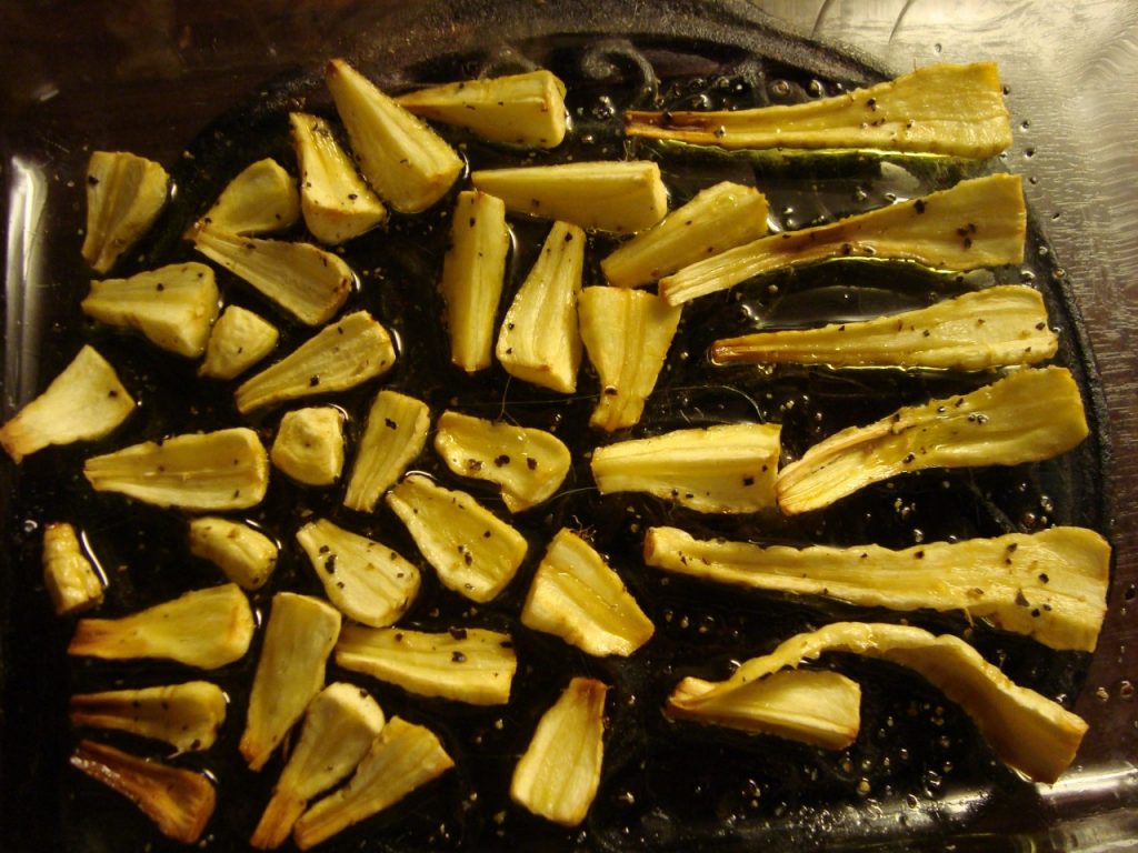 roasted parsnips