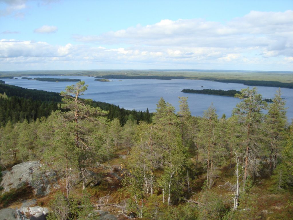 hill Kipari, lake Keyritty, Rautavaara, Northern Savonia, Finland