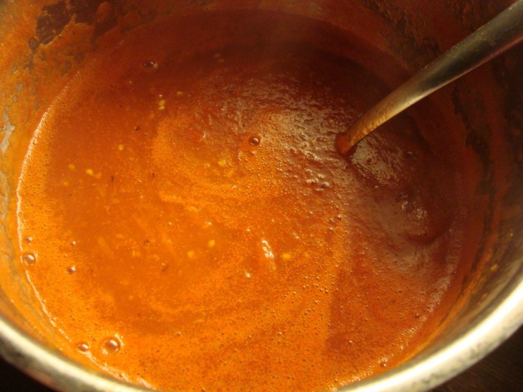 making ketchup